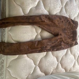 Brown straight leg pants